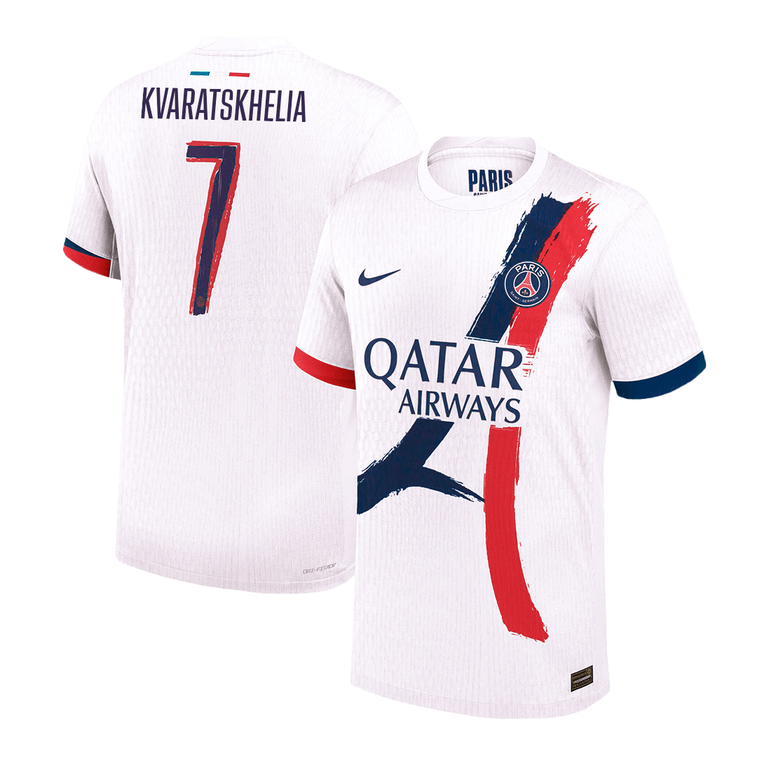 PSG KVARATSKHELIA #7 Away Soccer Jersey Authentic 2024/25 - UCL Edition - Football Shirt | SmartJerseys | Official Quality