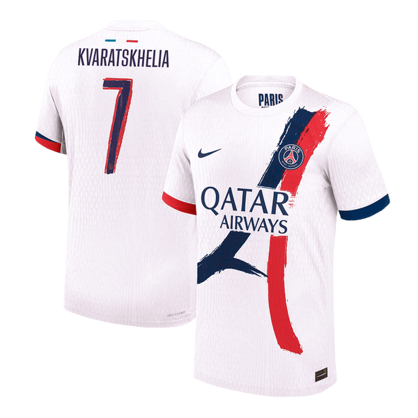 PSG KVARATSKHELIA #7 Away Soccer Jersey Authentic 2024/25 - UCL Edition - Football Shirt | SmartJerseys | Official Quality