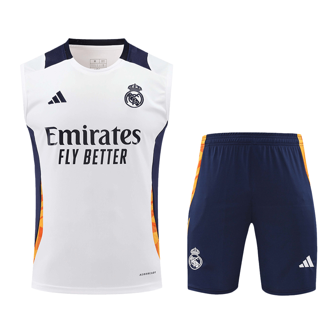 Real Madrid Pre-Match Soccer Jersey Kit 2024/25 (Jersey+Shorts) - Football Shirt | SmartJerseys | Official Quality