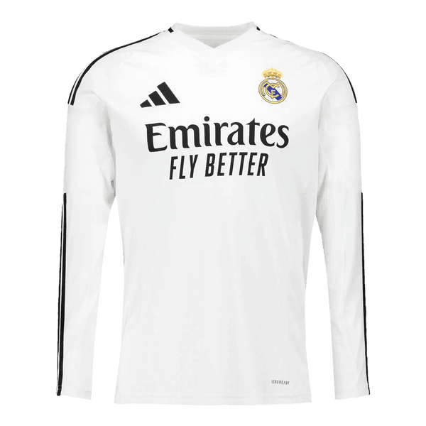 Real Madrid Long Sleeve Home Jersey 2024/25 - Football Shirt | SmartJerseys | Official Quality