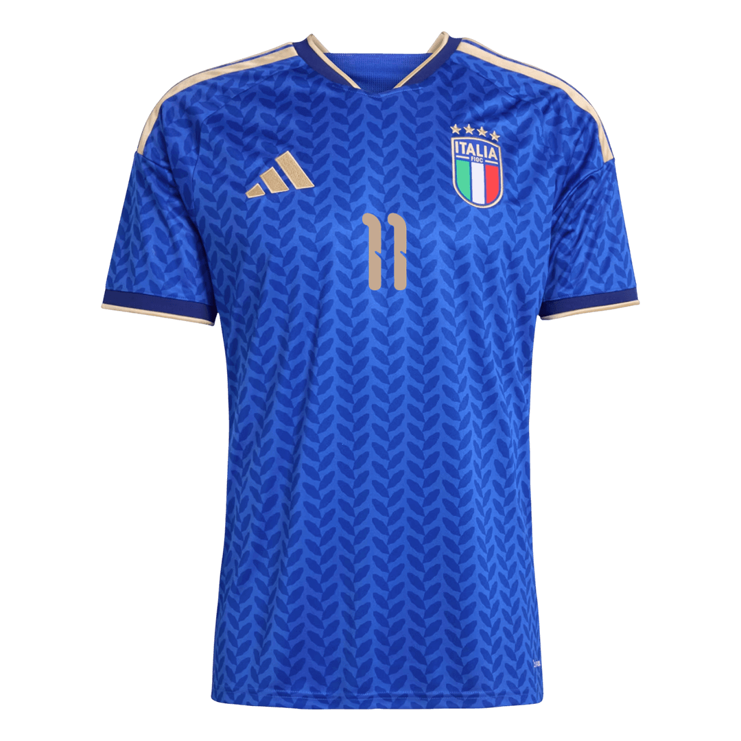 RASPADORI #11 Italy Home Soccer Jersey World Cup 2026 Blue