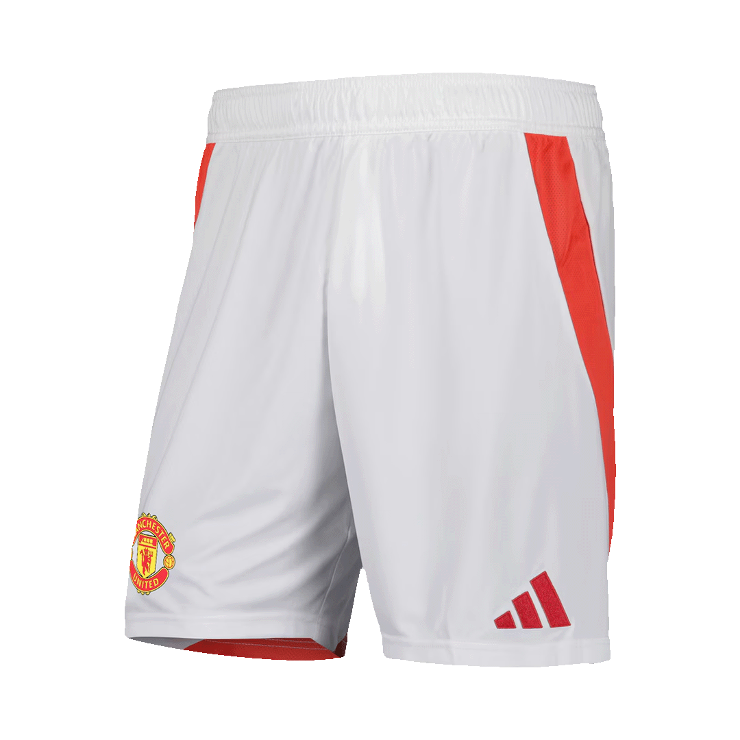 Manchester United Home Soccer Shorts 2024/25 - Football Shirt | SmartJerseys | Official Quality