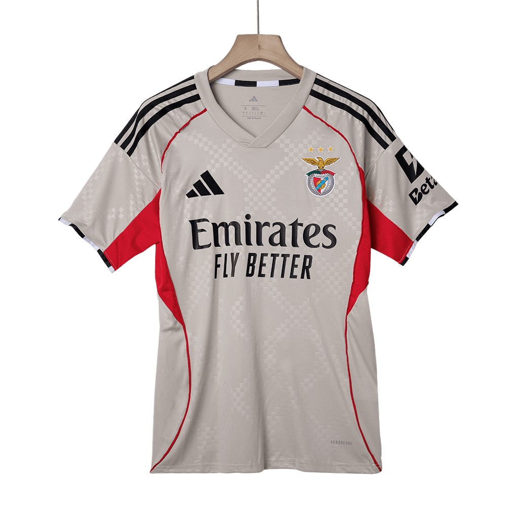 Benfica Away Soccer Jersey 2025/26 Beige