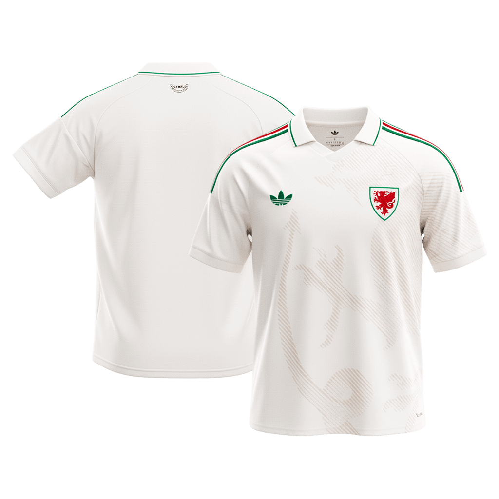 Wales Away Soccer Jersey World Cup 2026 White