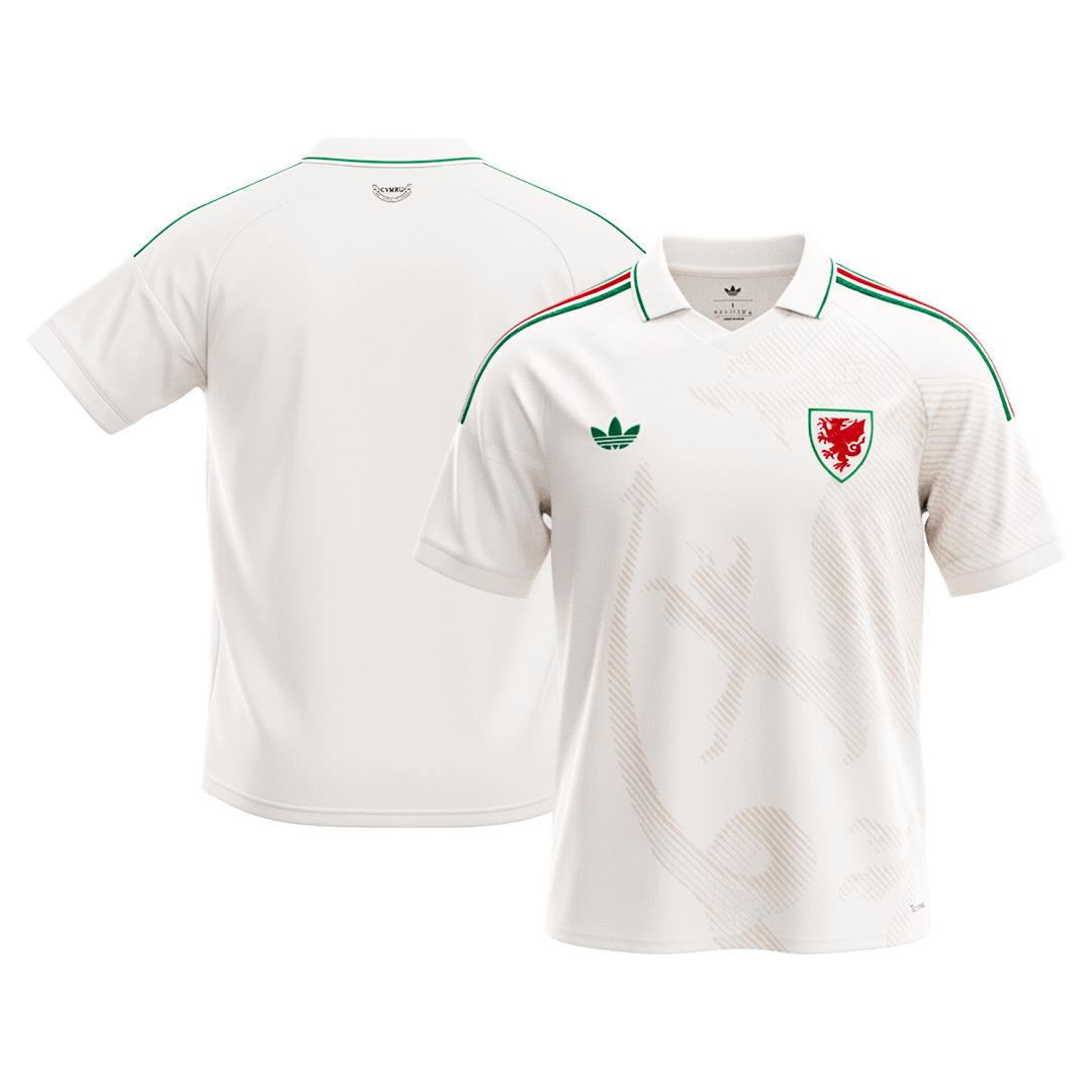 Wales Away Soccer Jersey World Cup 2026 White