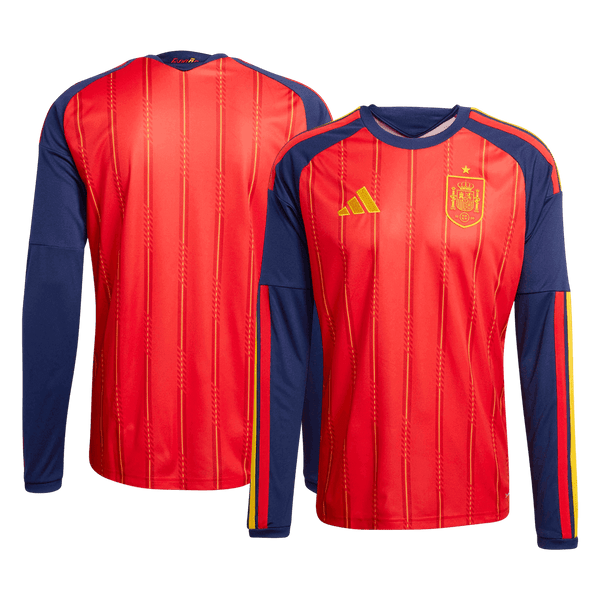 Spain Long Sleeve Home Soccer Jersey 2026