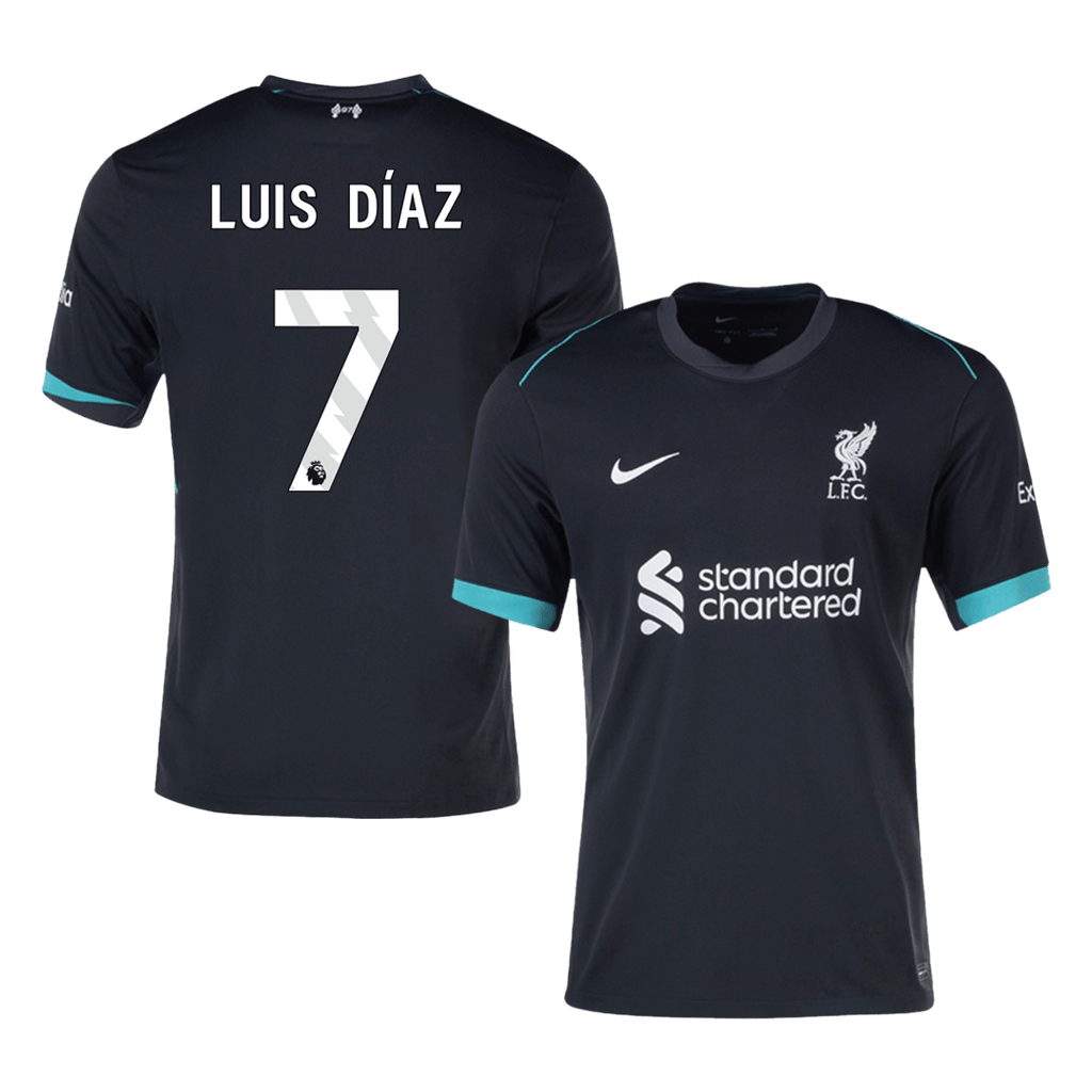 Liverpool LUIS DÍAZ #7 Away Jersey 2024/25 - Football Shirt | SmartJerseys | Official Quality