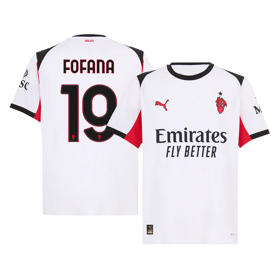 AC Milan FOFANA #19 Away Soccer Jersey 2025/26 - Football Shirt | SmartJerseys | Official Quality