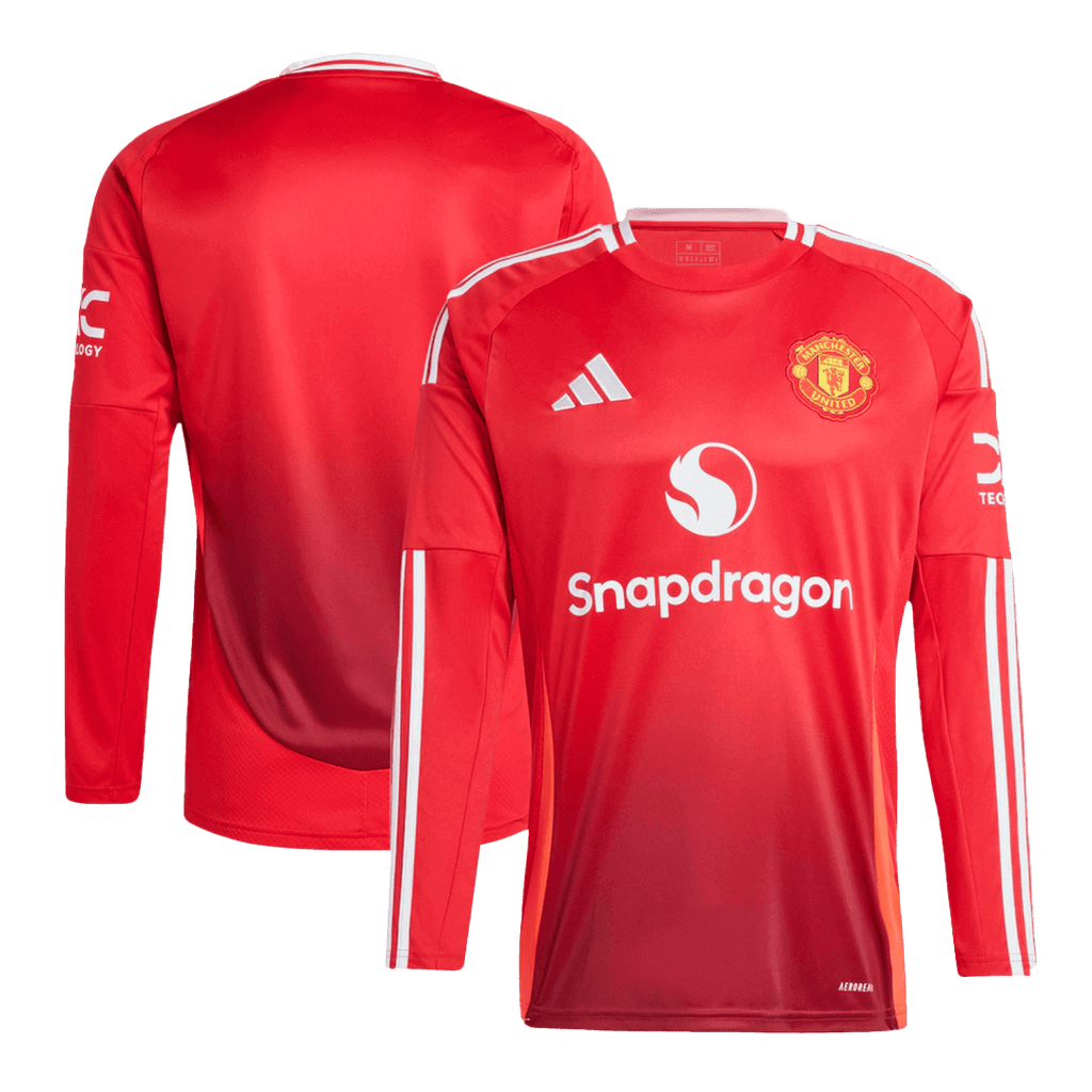 Manchester United Long Sleeve Home Jersey 2024/25