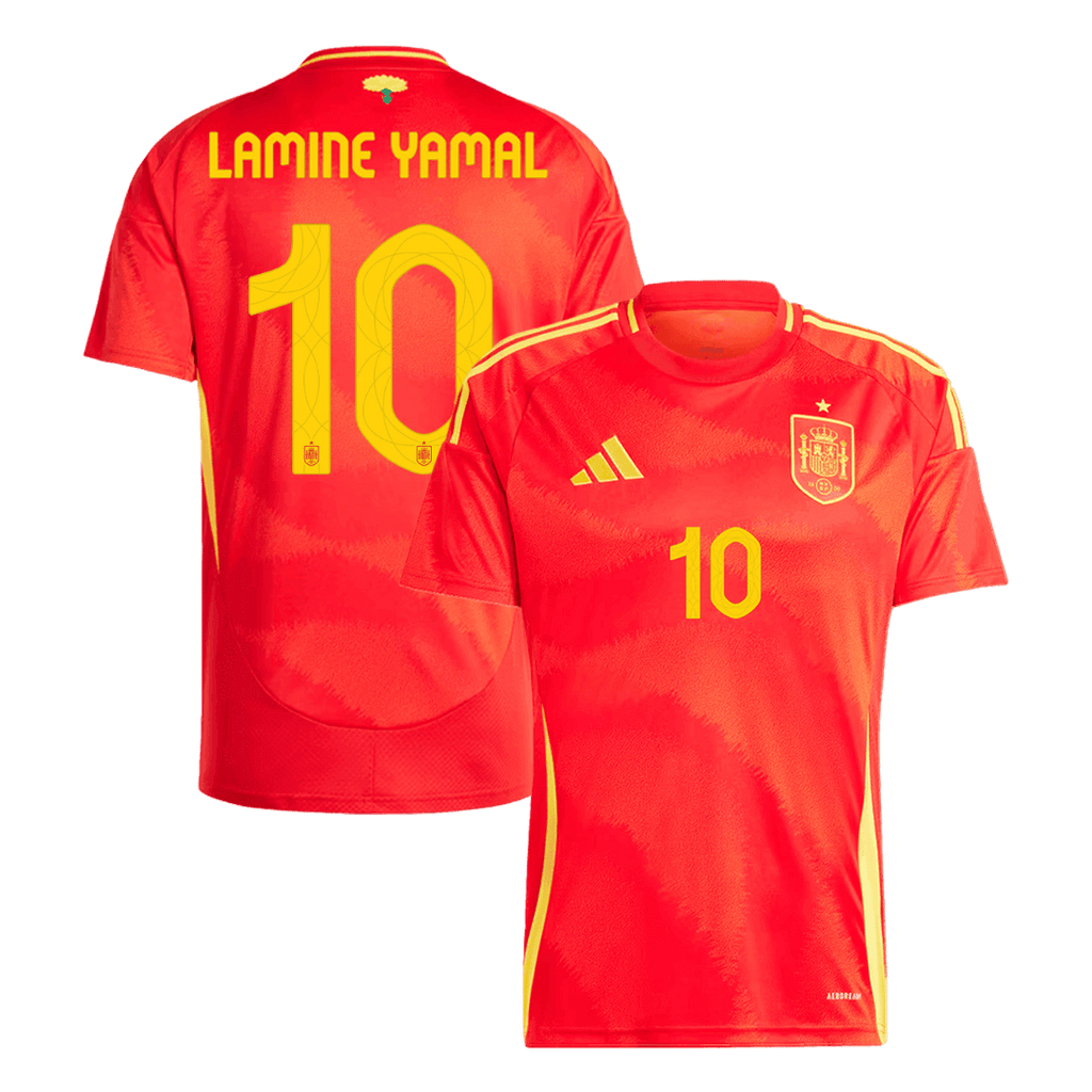 Spain LAMINE YAMAL #10 Home Soccer Jersey EURO 2024 - Football Shirt | SmartJerseys | Official Quality