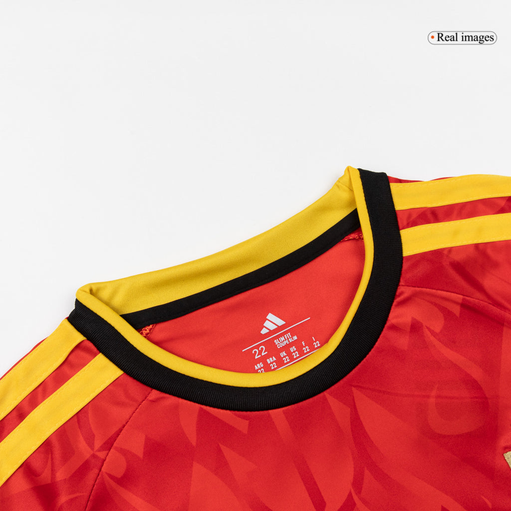 Kid's Belgium Home Soccer Jersey Kit(Jersey+Shorts) 25/26 Red