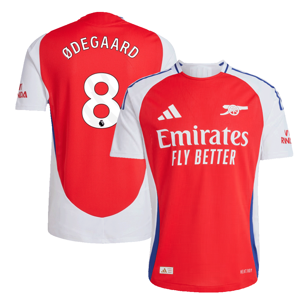 Arsenal ØDEGAARD #8 Home Jersey Authentic 2024/25 - Football Shirt | SmartJerseys | Official Quality