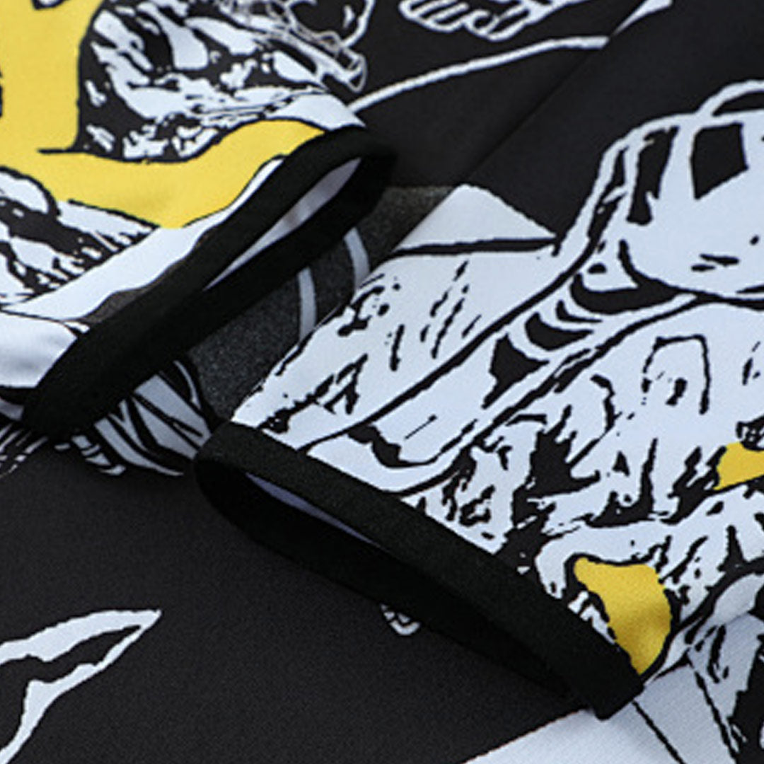 Kid's Real Madrid x MARVEL Zipper Sweatshirt Kit(Top+Pants) 25/26 Black