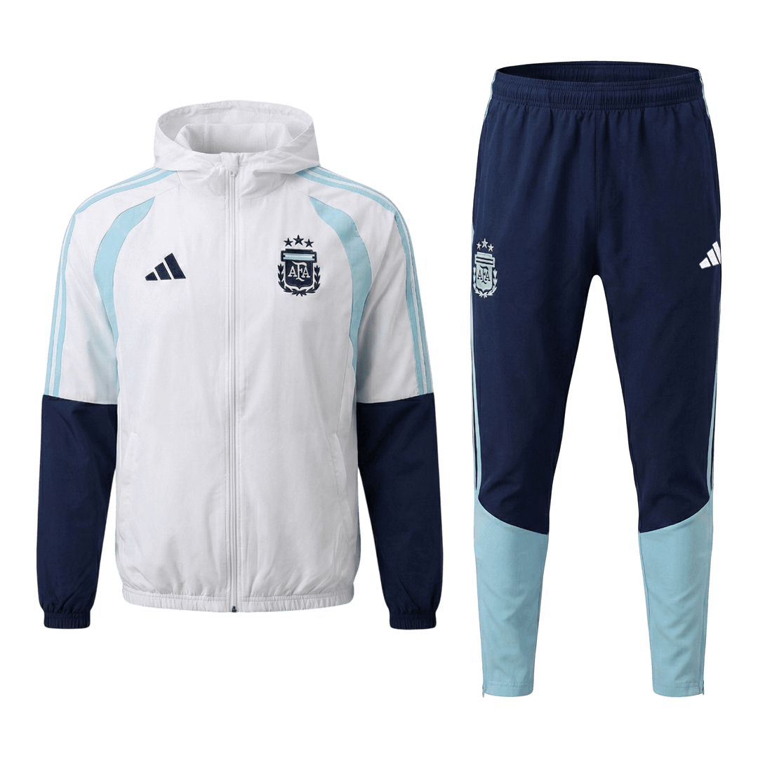 Argentina Hoodie Training Kit 2026 - White (Top+Pants)