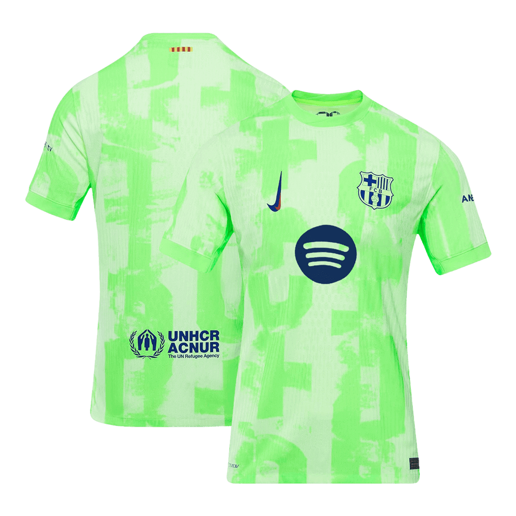 Camiseta de fútbol de visitante del Barcelona 2024/25 (logotipo de Spotify sin texto)