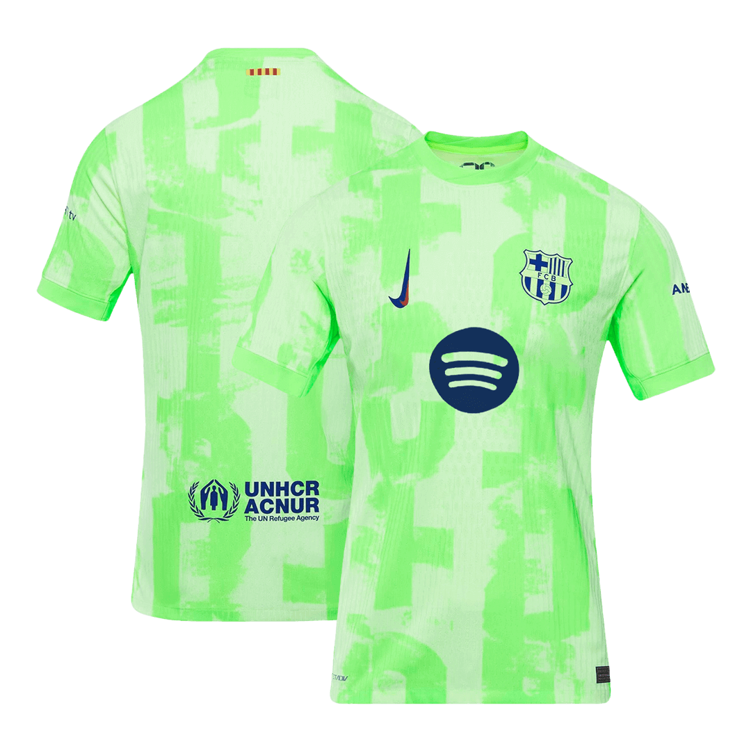 Camiseta de fútbol de visitante del Barcelona 2024/25 (logotipo de Spotify sin texto)