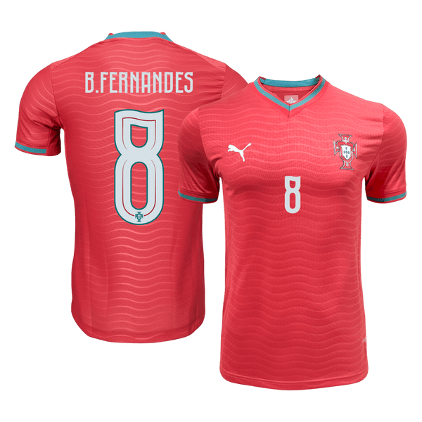 Portugal B.FERNANDES #8 Home Soccer Jersey Authentic 2026