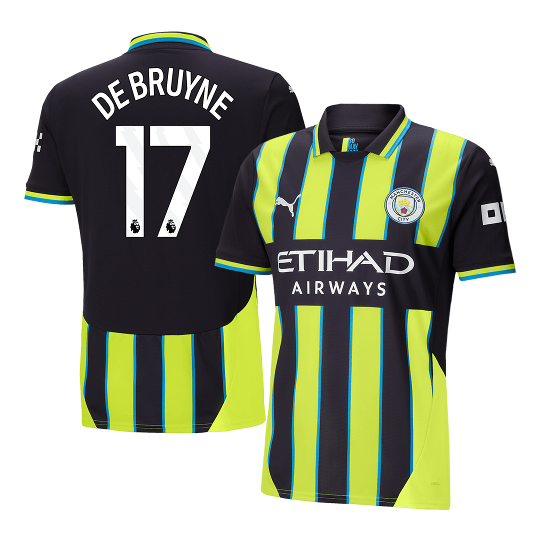 Manchester City DE BRUYNE #17 Away Soccer Jersey 2024/25 - Football Shirt | SmartJerseys | Official Quality