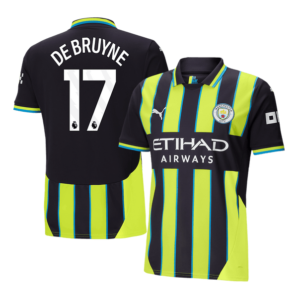 Manchester City DE BRUYNE #17 Away Soccer Jersey 2024/25 - Football Shirt | SmartJerseys | Official Quality