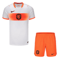Netherlands Away Soccer Jersey Kit (Jersey+Shorts) World Cup 2026 Orange&White
