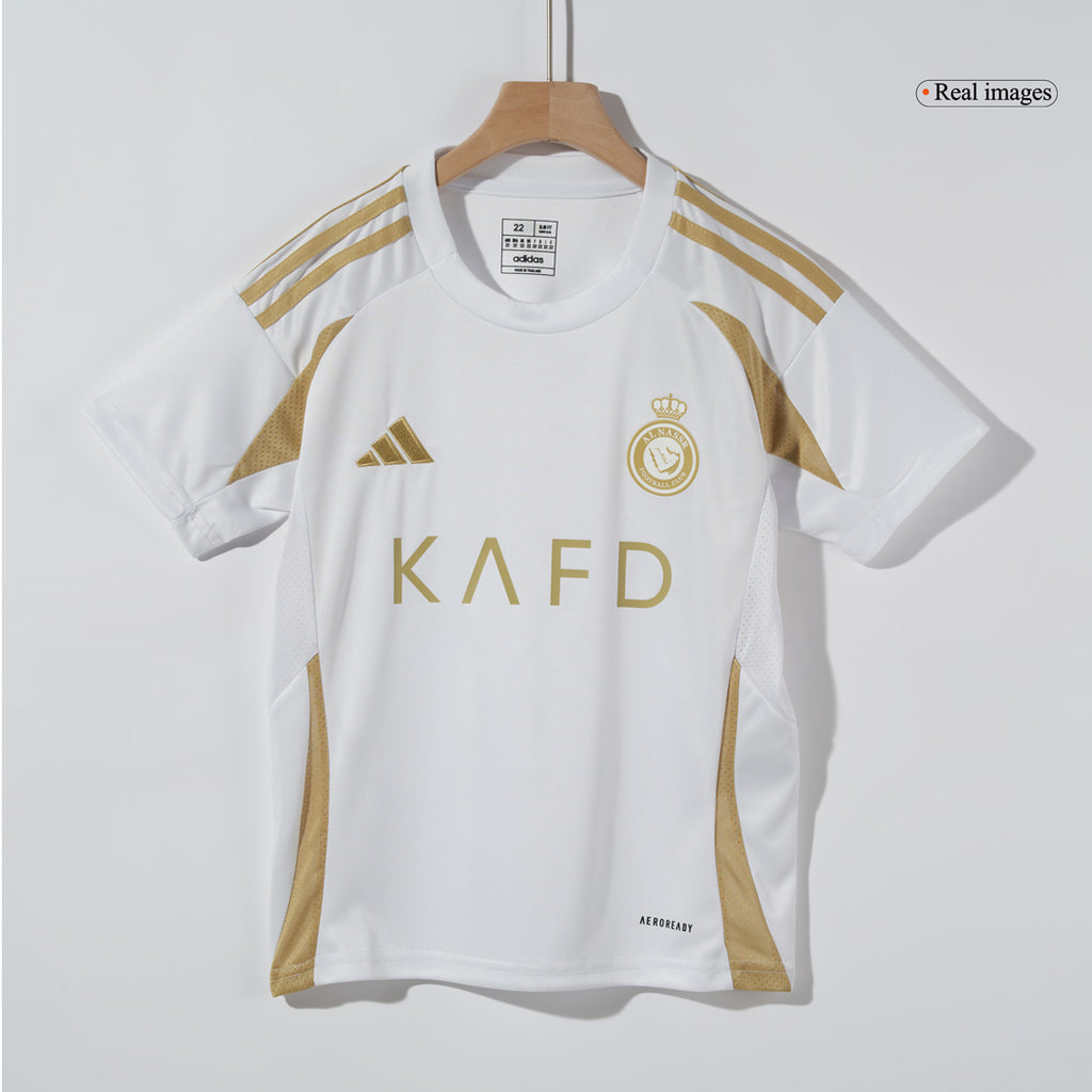 Maillot extérieur troisième d'Al Nassr pour enfants 2024/25 (Maillot + Short)
