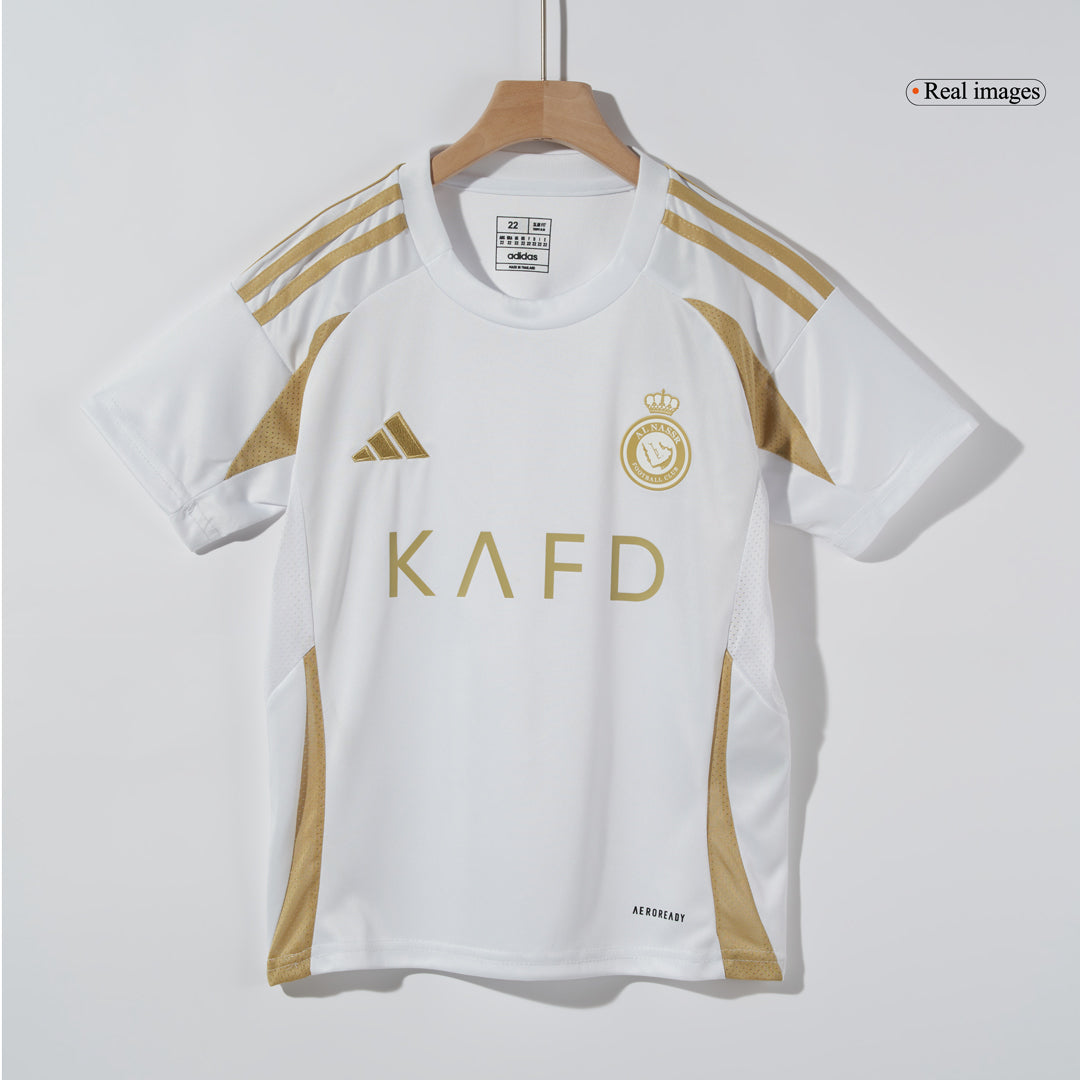 Maillot extérieur troisième d'Al Nassr pour enfants 2024/25 (Maillot + Short)