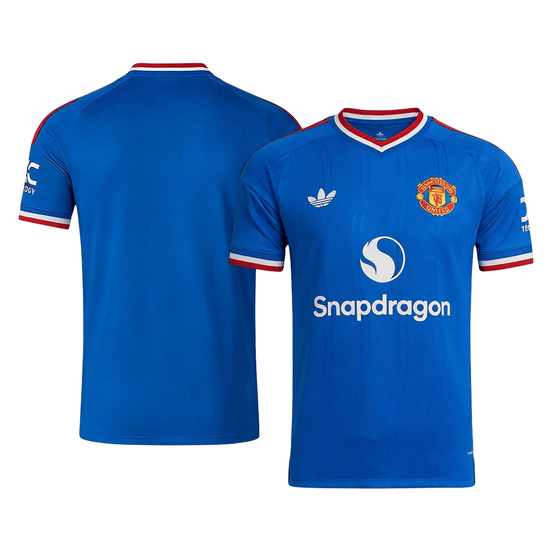Men Player Version Manchester United Away Soccer Jersey 2026/27 Blue