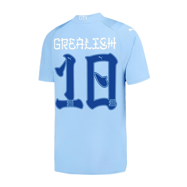 Manchester City GREALISH #10 Japanese Tour Printing Home Jersey 2023/24 - Football Shirt | SmartJerseys | Official Quality