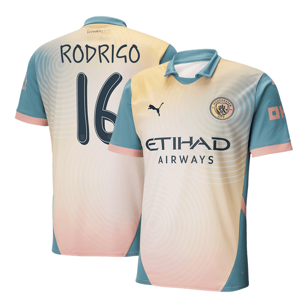 Manchester City RODRIGO #16 Fourth Away Soccer Jersey 2024/25 - Definitely City (UCL Edition) - Football Shirt | SmartJerseys | Official Quality