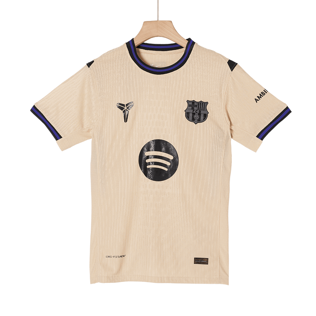 Camiseta de fútbol visitante auténtica del Barcelona 2025/26 ROONY #19, amarilla - UCL
