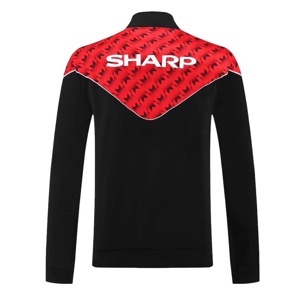 Chaqueta de entrenamiento del Manchester United 25/26 roja y negra