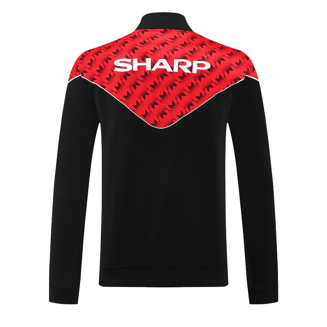 Chaqueta de entrenamiento del Manchester United 25/26 roja y negra