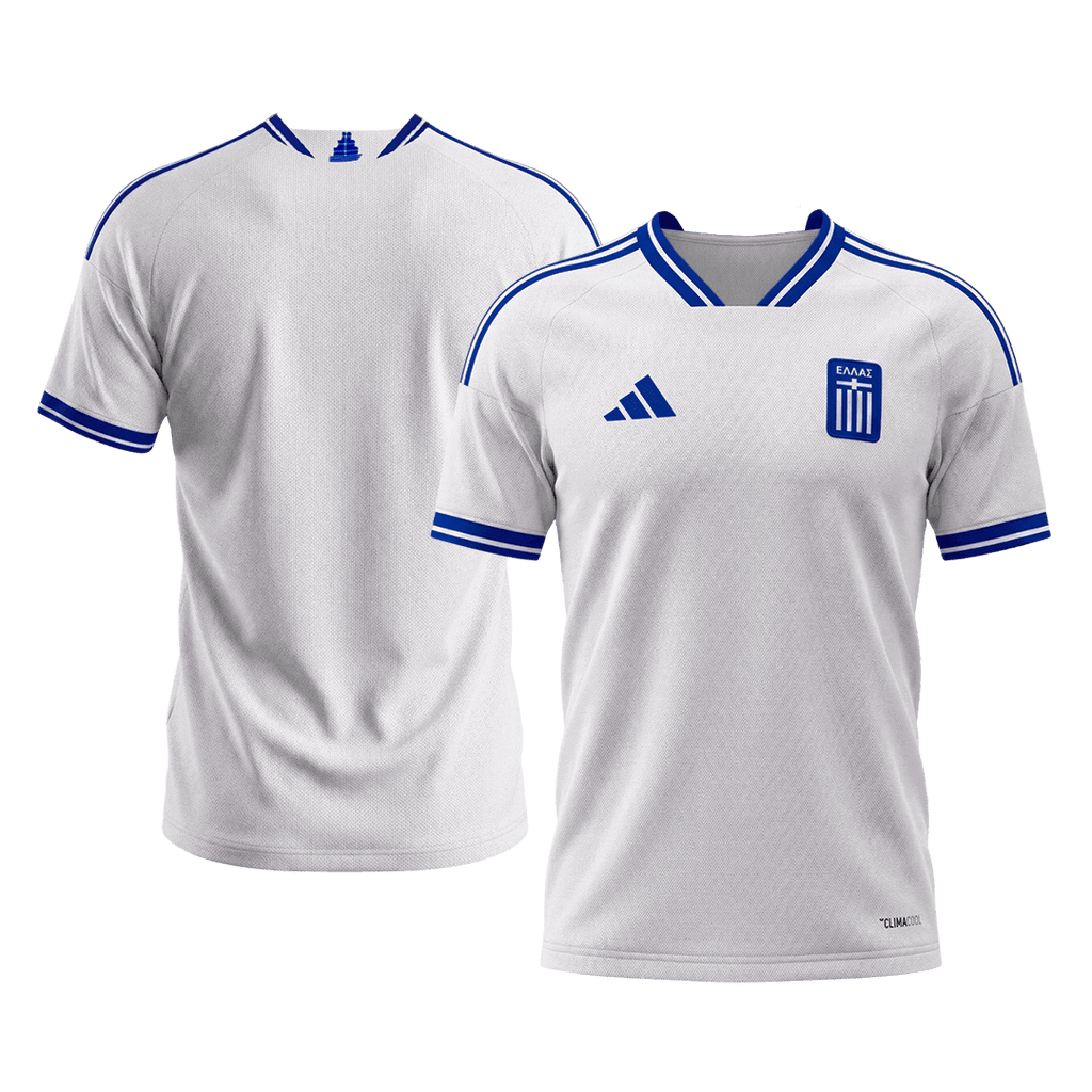 Camiseta de fútbol local de Grecia para la Copa Mundial 2026, blanca