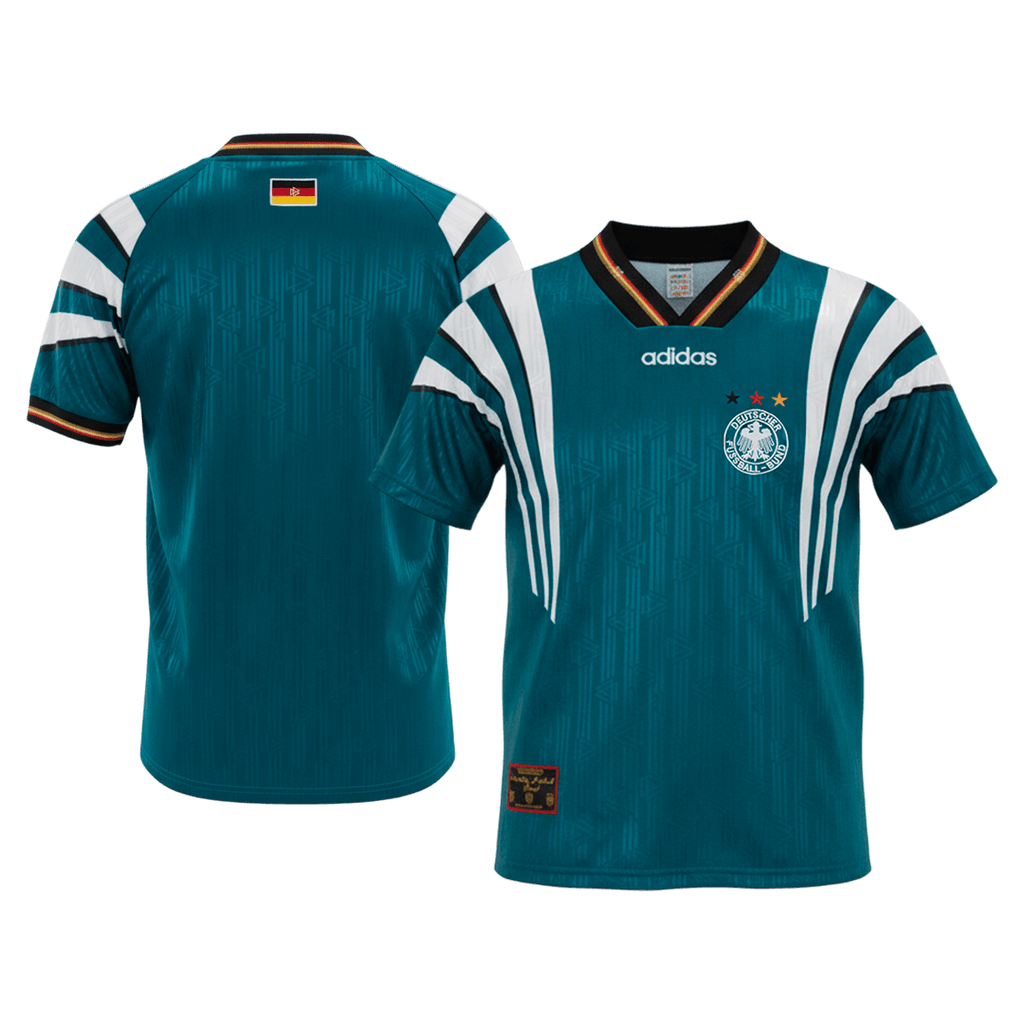 Camiseta retro de fútbol de visitante de Alemania 1996/97