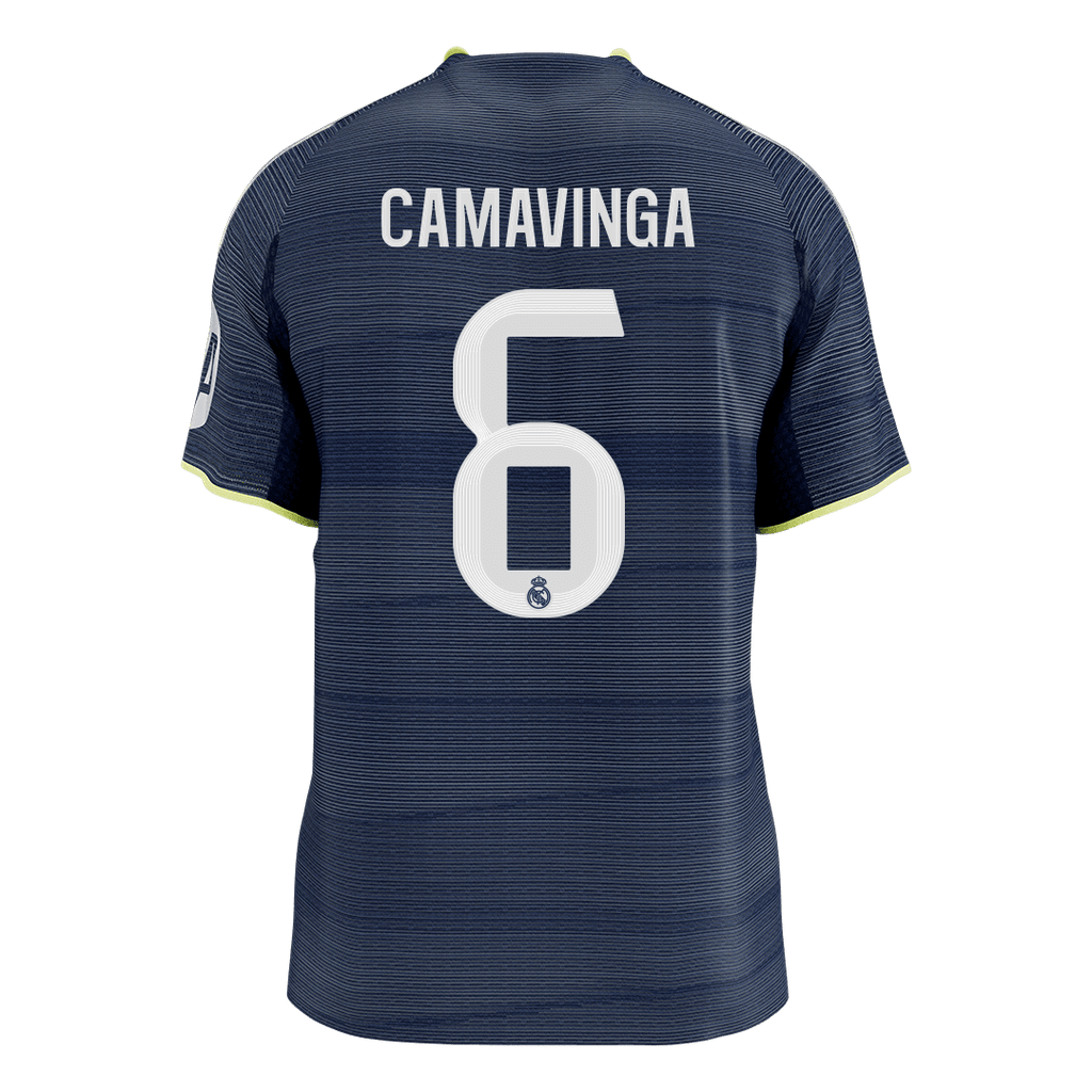 CAMAVINGA #6 Authentic Real Madrid Away Soccer Jersey 2025/26 Navy