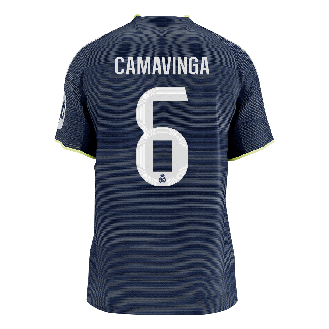 CAMAVINGA #6 Authentic Real Madrid Away Soccer Jersey 2025/26 Navy