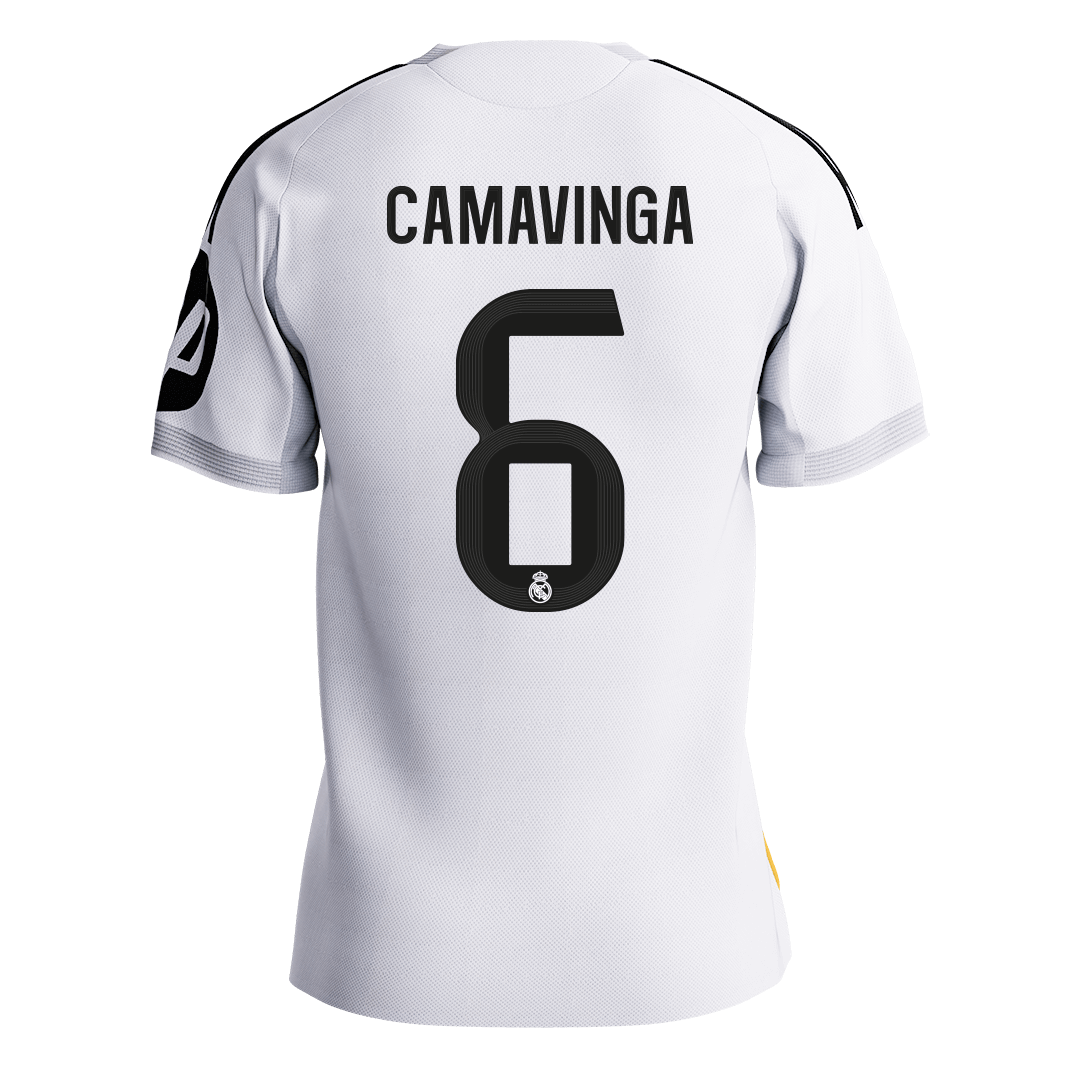 CAMAVINGA #6 Authentic Real Madrid Home Soccer Jersey 2025/26 White