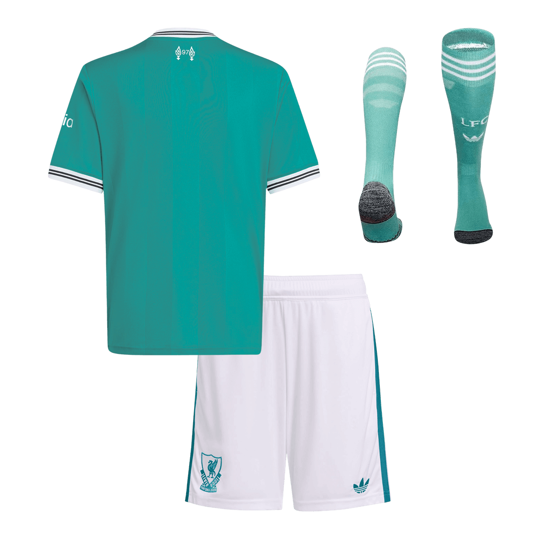 Kid's Liverpool Third Kit(Jersey+Shorts+Socks) 25/26 Green
