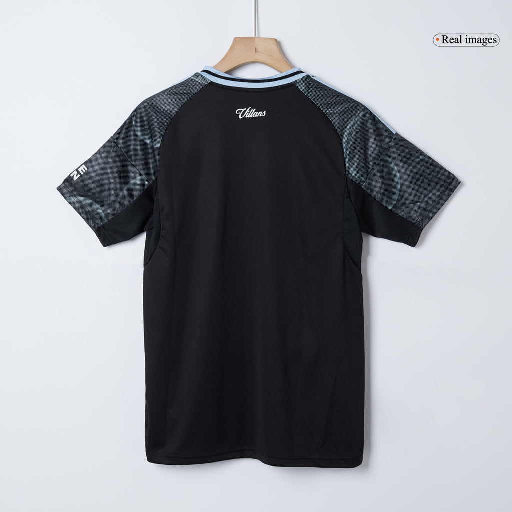 Camiseta de fútbol visitante del Aston Villa 25/26 negra