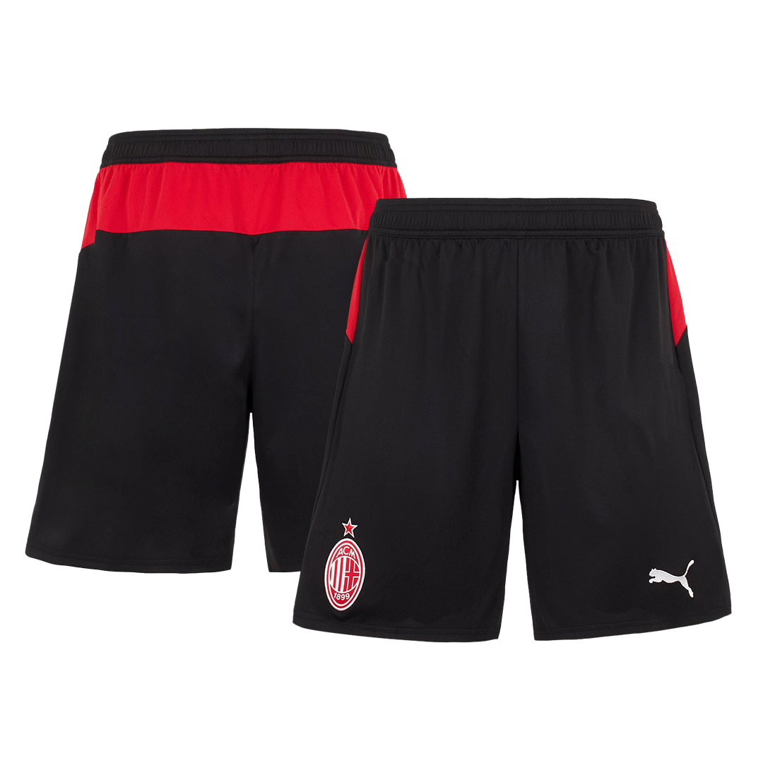 Tenue domicile de l'AC Milan (maillot + short + chaussettes) 2025/26 Rouge et Noir