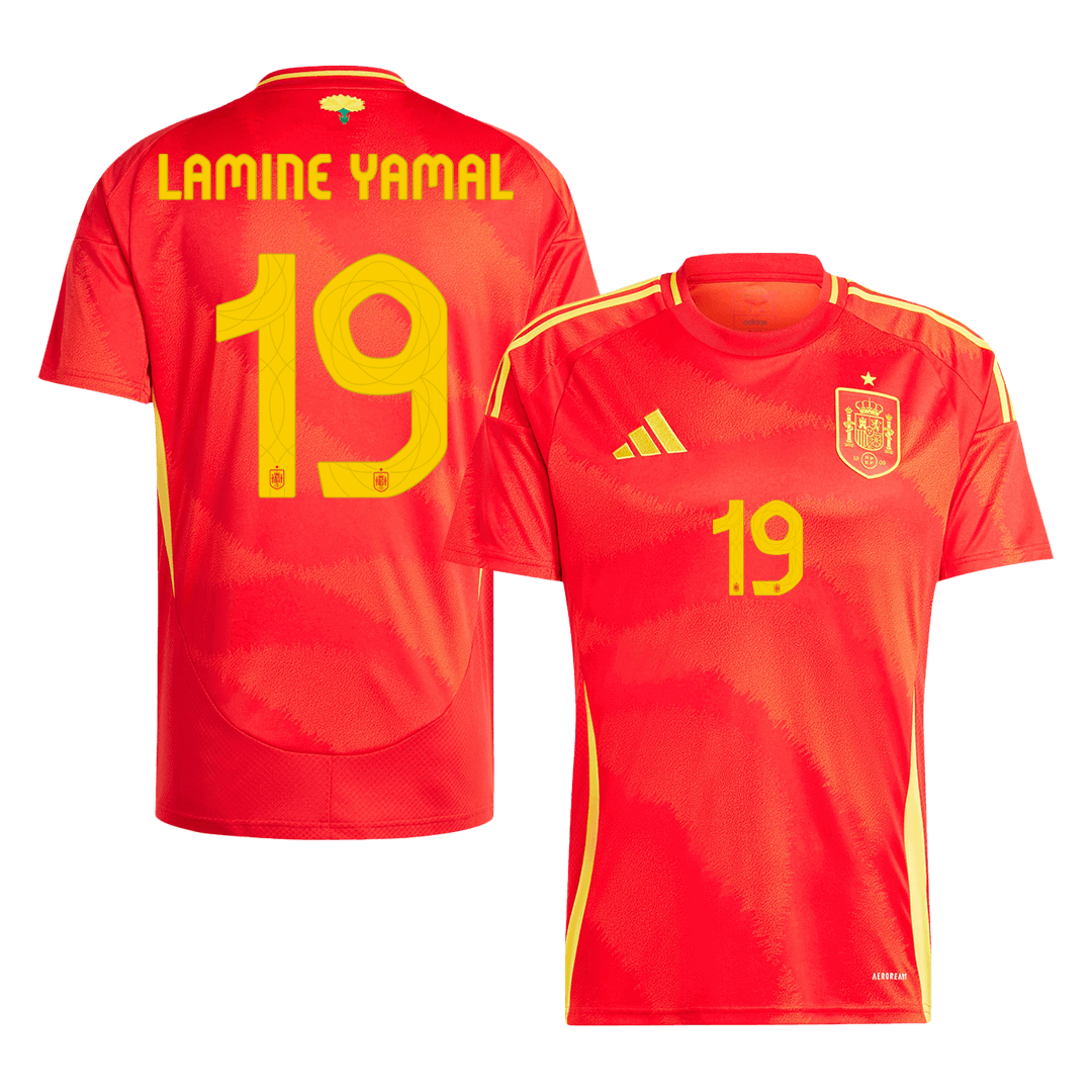 Spain LAMINE YAMAL #19 Home Jersey EURO 2024 - Football Shirt | SmartJerseys | Official Quality