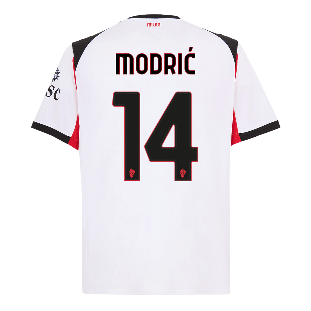 AC Milan MODRIĆ #14 Away Soccer Jersey 2025/26