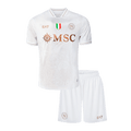 Kid's 25/26 Napoli Away Kit(Jersey+Shorts) White - Football Shirt | SmartJerseys | Official Quality