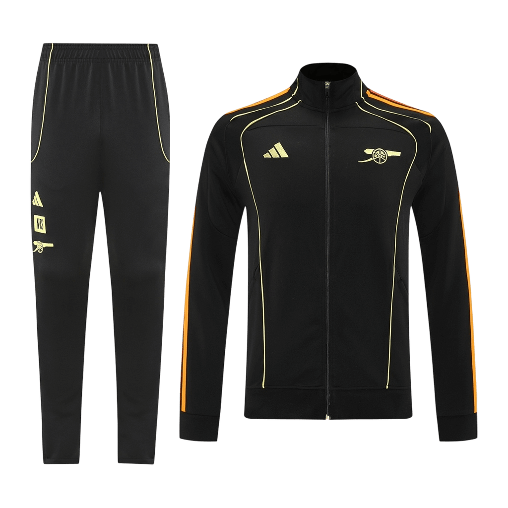 Arsenal Training Kit 2025/26 - Black (Jacket+Pants) - Football Shirt | SmartJerseys | Official Quality