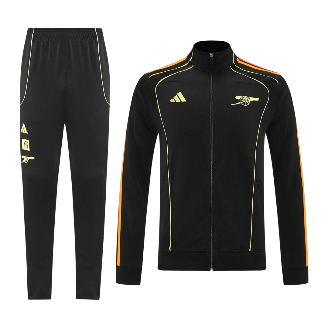 Arsenal Training Kit 2025/26 - Black (Jacket+Pants) - Football Shirt | SmartJerseys | Official Quality