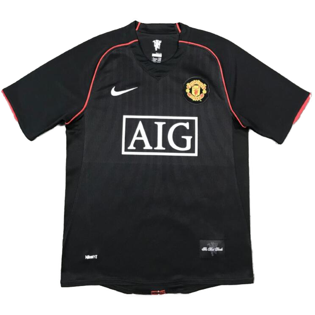 Manchester United SCHOLES #18 Away Soccer Jersey Retro 2007/08
