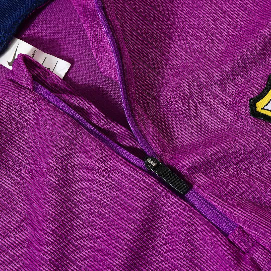 Conjunto de sudadera y pantalón con cremallera del Barcelona para niño (talla 25/26, morado)