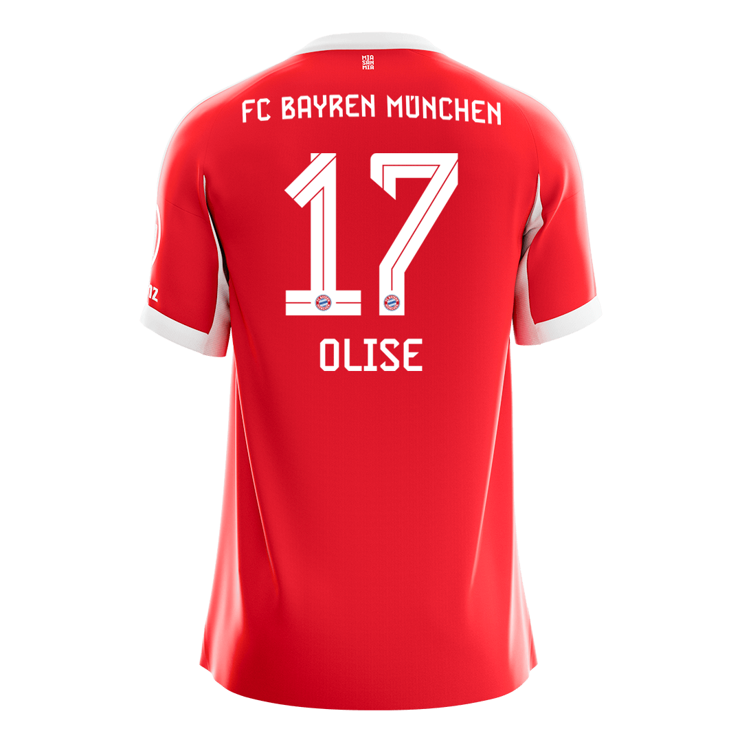 Bayern Munich OLISE #17 Home Soccer Jersey 2025/26