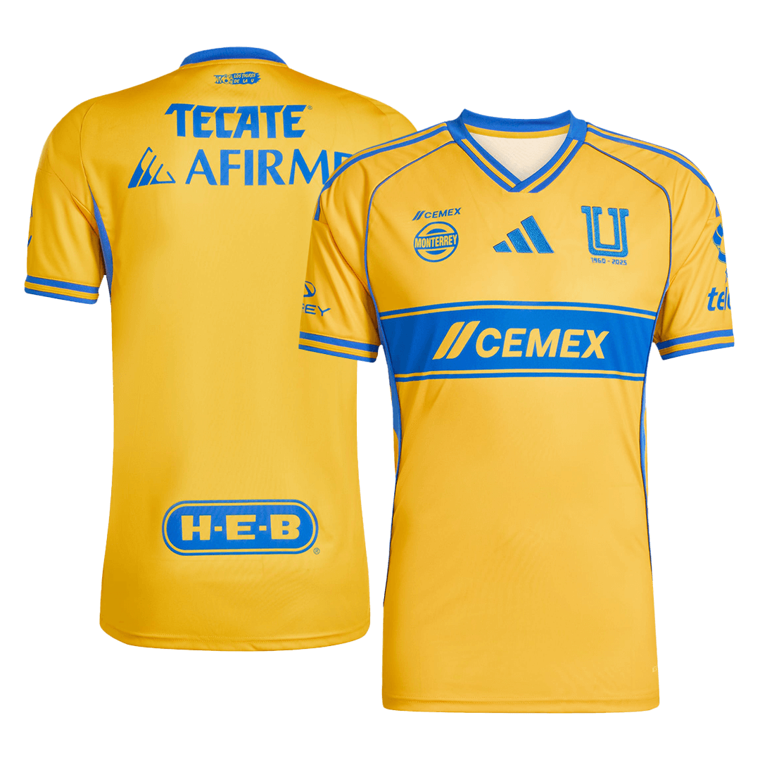 Maillot de football Tigres UANL domicile 25/26 jaune