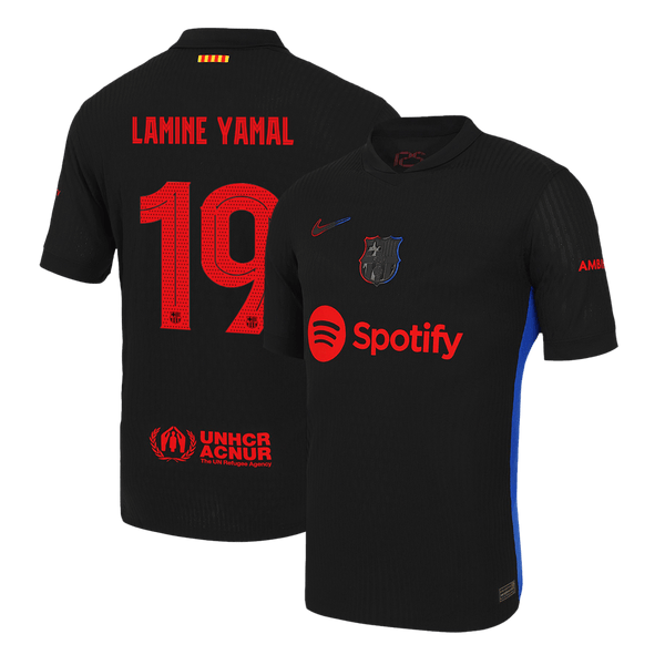 Barcelona LAMINE YAMAL #19 Away Soccer Jersey Authentic 2024/25 - UCL Edition - Football Shirt | SmartJerseys | Official Quality